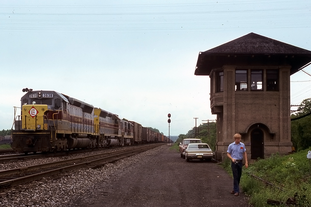Erie Lackawanna EMD SDP45 3638 at Port Morris, NJ - ARHS Digital Archive