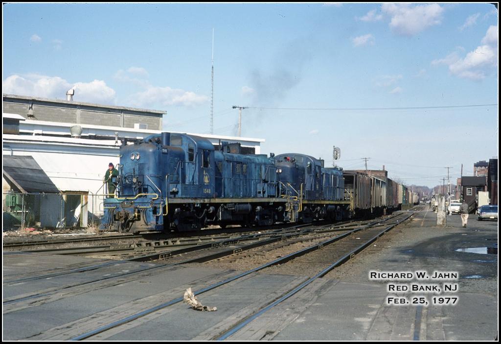 Central Railroad of New Jersey ALCO RS3 1548 at Red Bank, NJ - ARHS Digital Archive