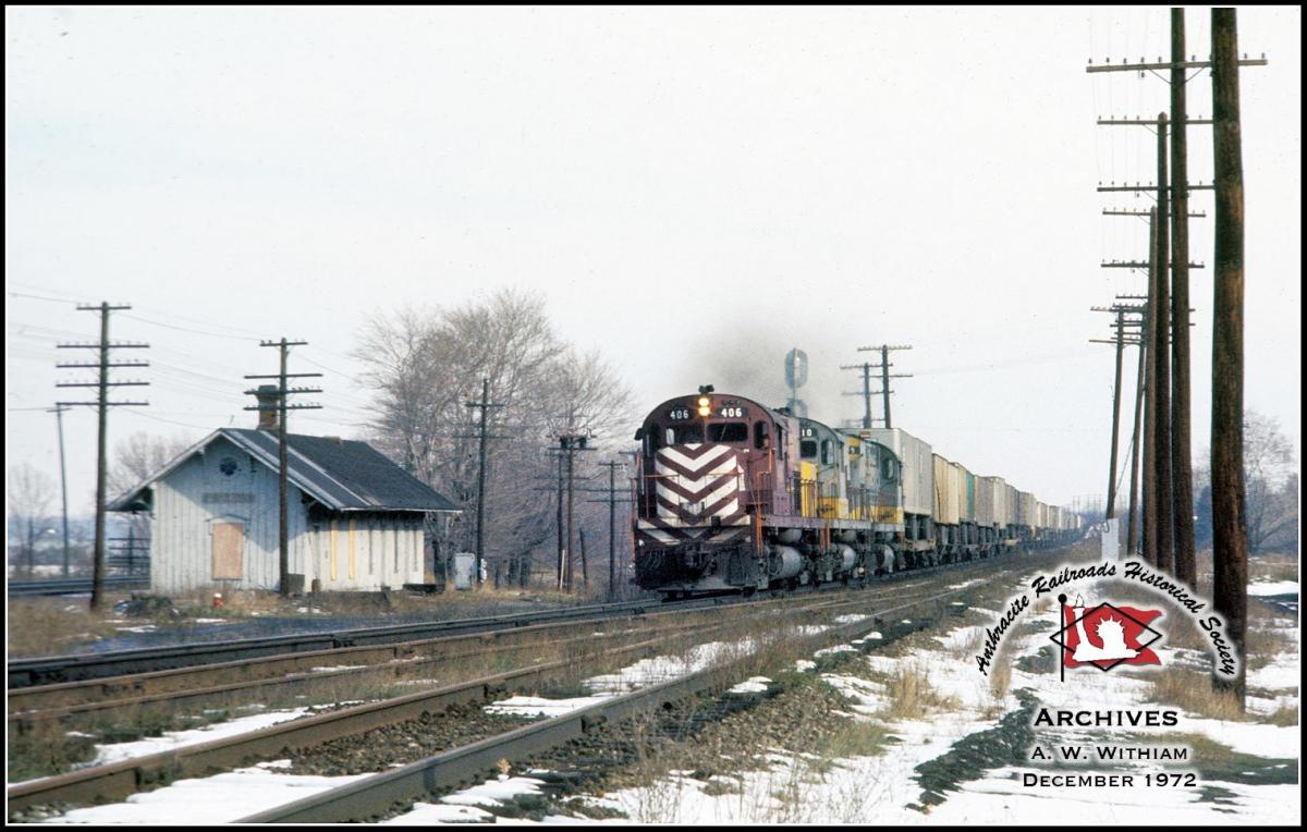 Lehigh Valley ALCO C420 406 at Unknown, US - ARHS Digital Archive