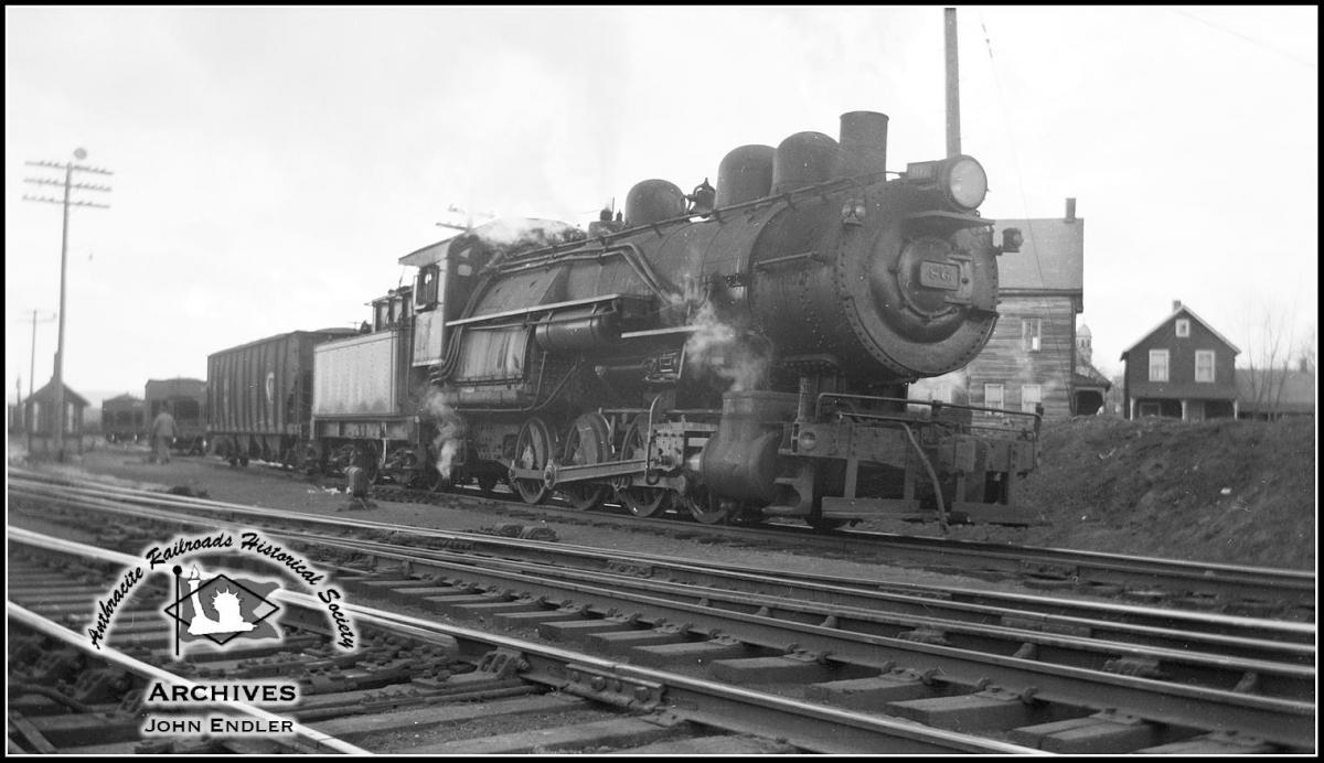 Delaware and Hudson SLW 0-8-0 B-5 86 at Carbondale, PA - ARHS Digital Archive