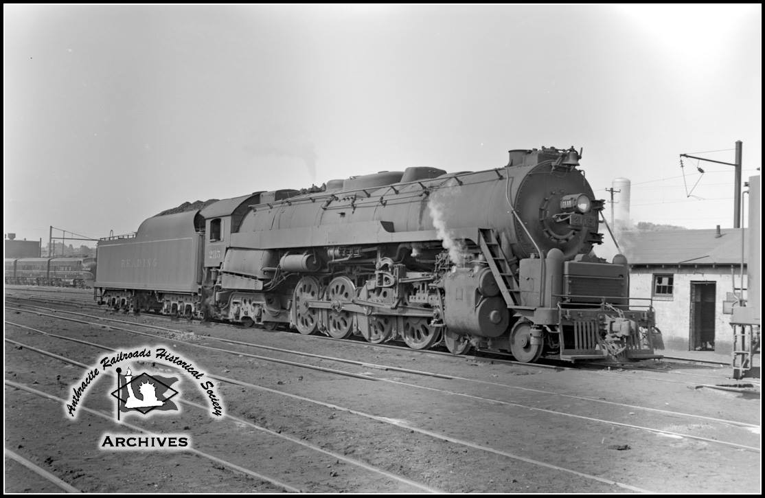 Reading RDG 4-8-4 T-1 2115 at Enola, PA - ARHS Digital Archive