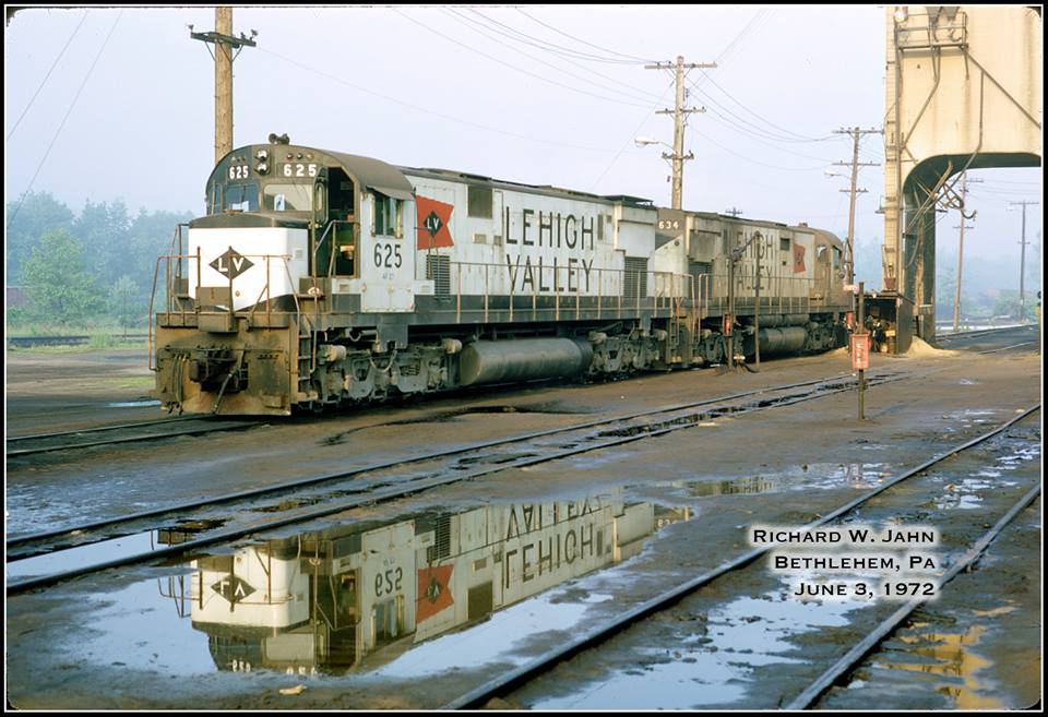 Lehigh Valley ALCO C628 625 at Bethlehem, PA - ARHS Digital Archive