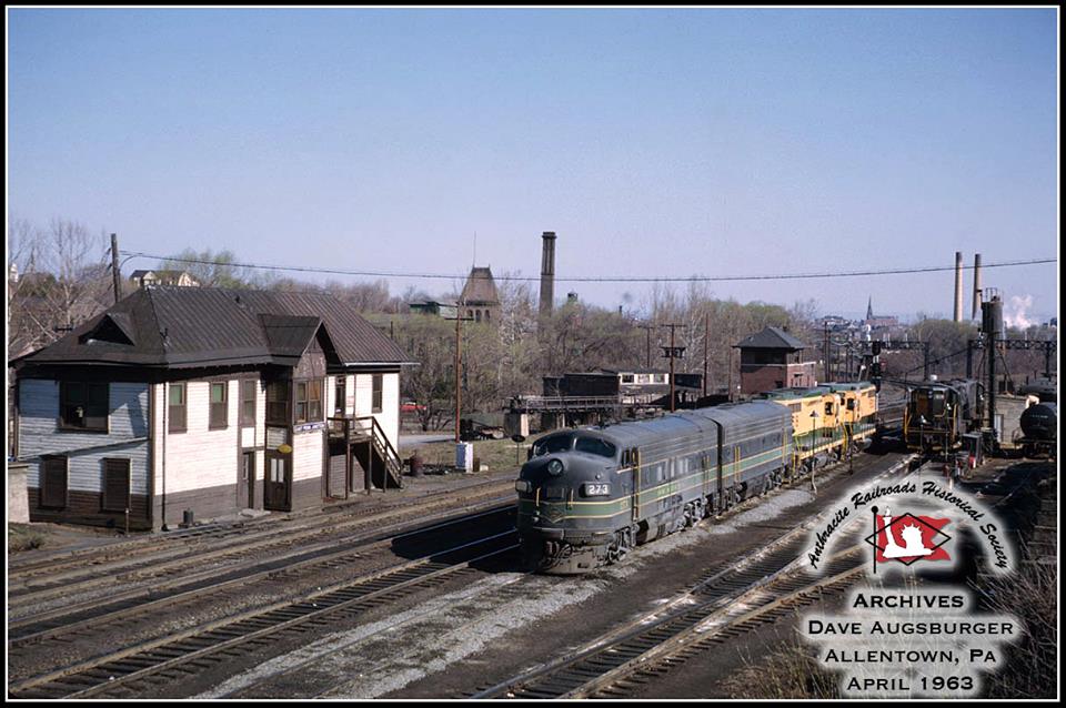 Reading EMD F7A 273 at Allentown, PA - ARHS Digital Archive