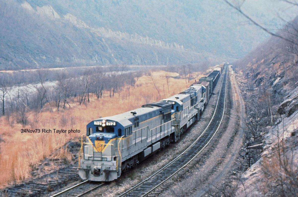 Delaware and Hudson GE U30C 712 at Jim Thorpe, PA - ARHS Digital Archive