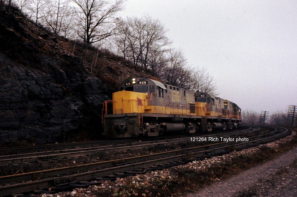 Lehigh Valley ALCO C420 409 at Mountain Top, PA - ARHS Digital Archive