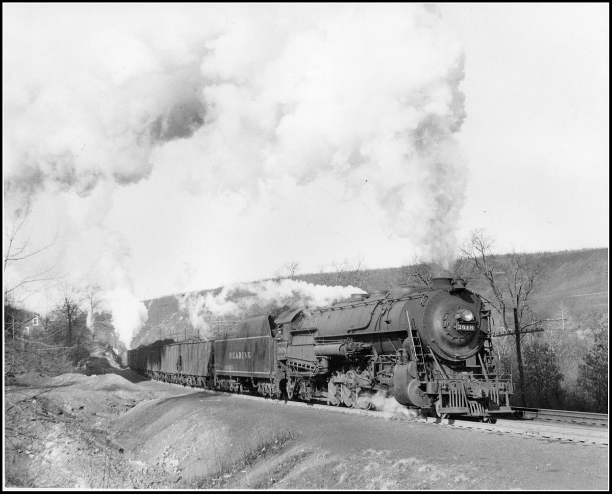 Reading BLW 2-10-2 3018 at Excelsior, PA - ARHS Digital Archive