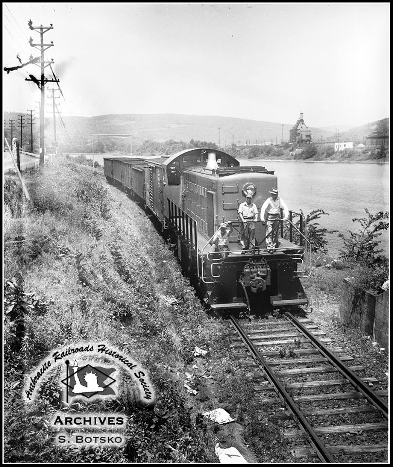 West Pittston and Exeter ALCO S3 6 at Coxton, PA - ARHS Digital Archive