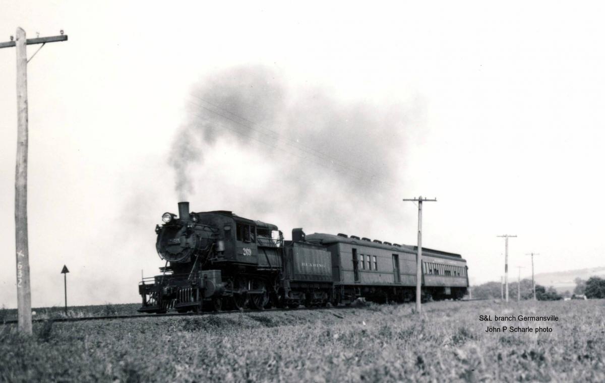 Reading BLW 4-4-0 269 at Germansville, PA - ARHS Digital Archive