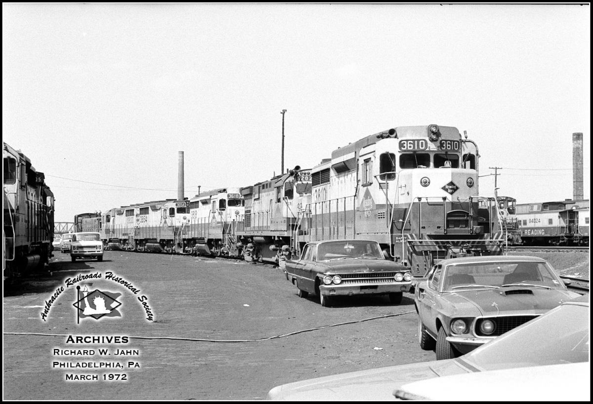 Reading EMD GP30 3610 at Philadelphia, PA - ARHS Digital Archive