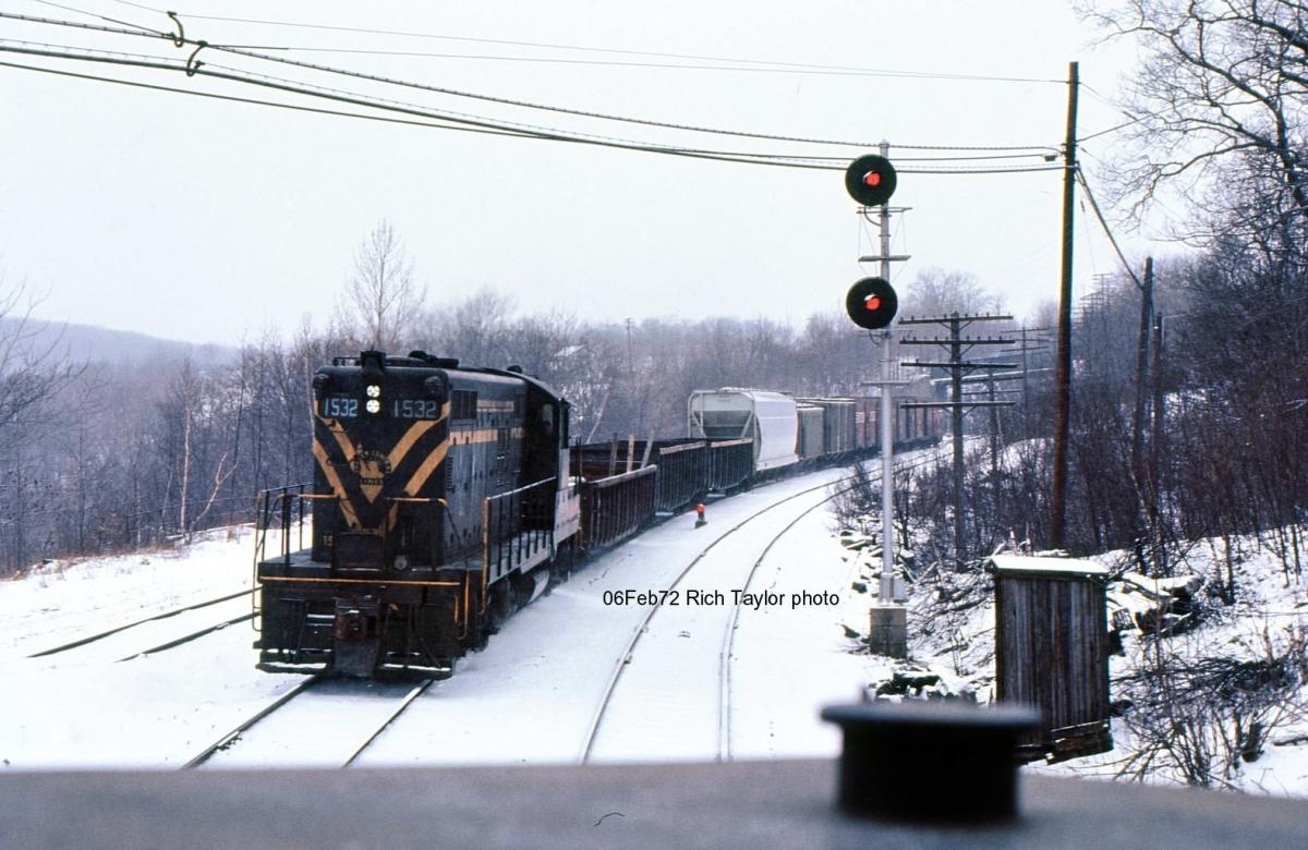 Central Railroad of New Jersey EMD GP9 1532 at Mountain Top, PA - ARHS Digital Archive