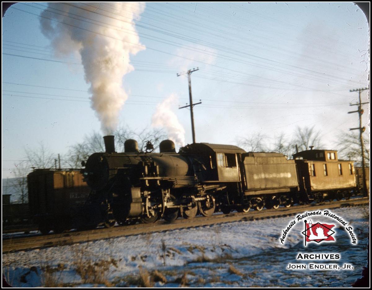 Delaware, Lackawanna and Western ALCO 2-8-0 735 at Unknown, US - ARHS Digital Archive