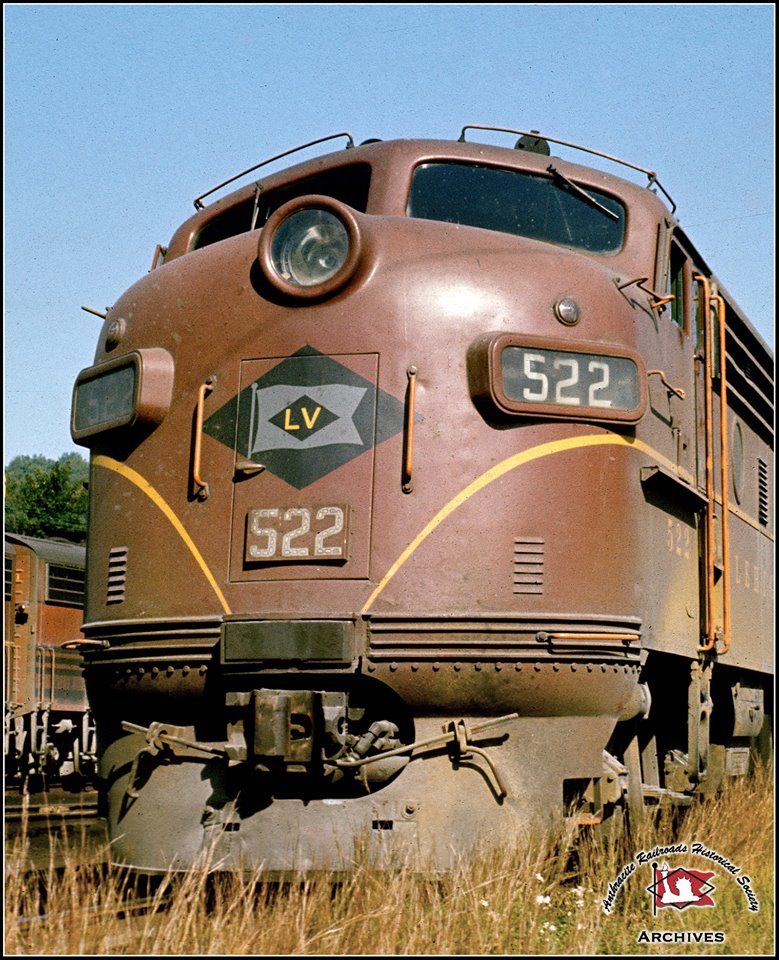 Lehigh Valley EMD F3A 522 at Unknown, US - ARHS Digital Archive