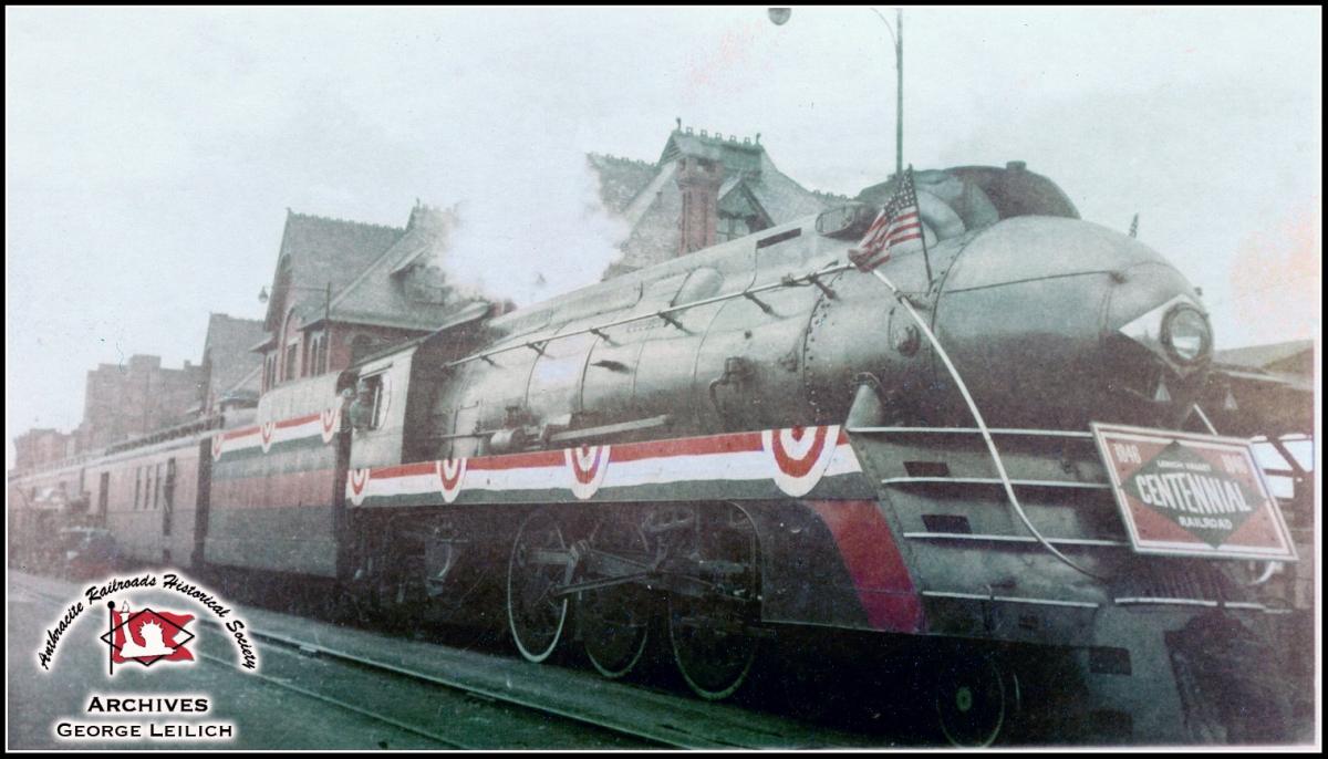 Lehigh Valley BLW 4-6-2 2102 at Wilkes-Barre, PA - ARHS Digital Archive