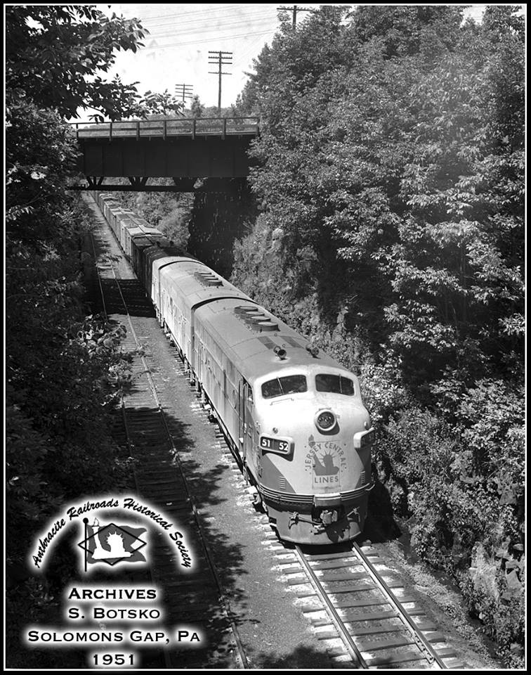 Central Railroad of New Jersey EMD F3A 51 at Mountain Top, PA - ARHS Digital Archive