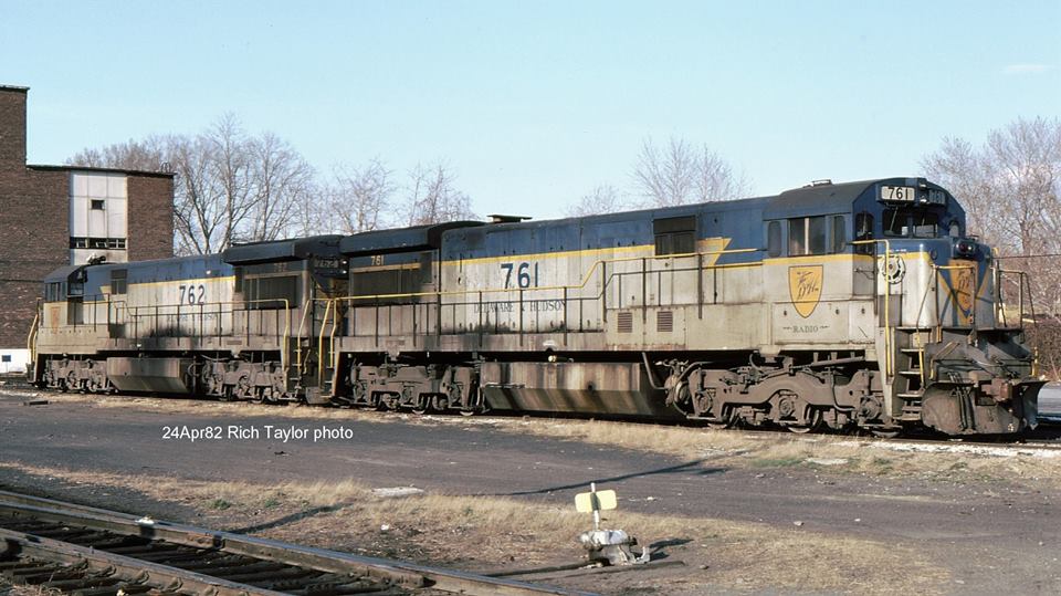 Delaware and Hudson GE U33C 761 at Colonie, NY - ARHS Digital Archive