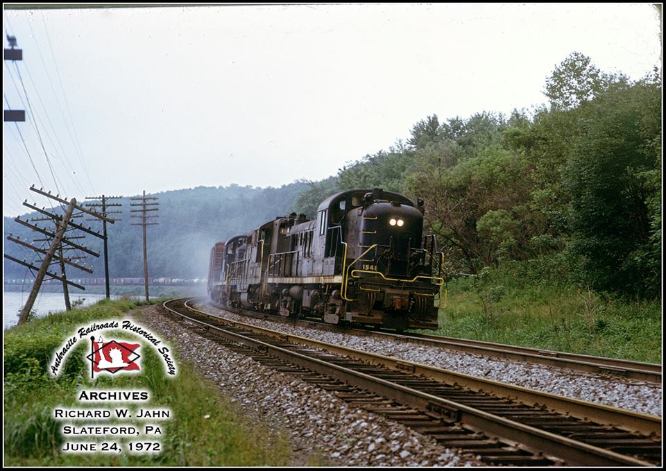Central Railroad of New Jersey ALCO RS3 1541 at Slateford, PA - ARHS Digital Archive