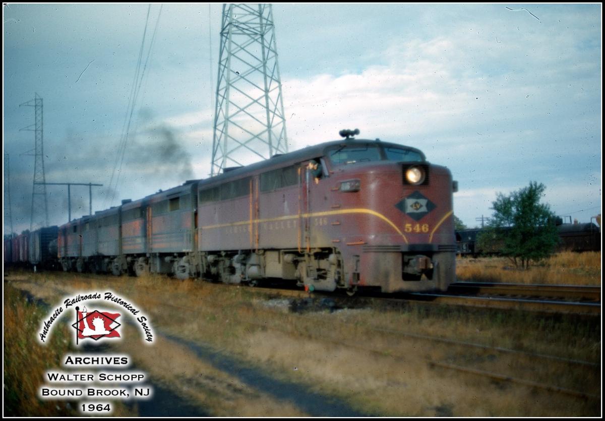 Lehigh Valley ALCO FA1 546 at Bound Brook, NJ - ARHS Digital Archive