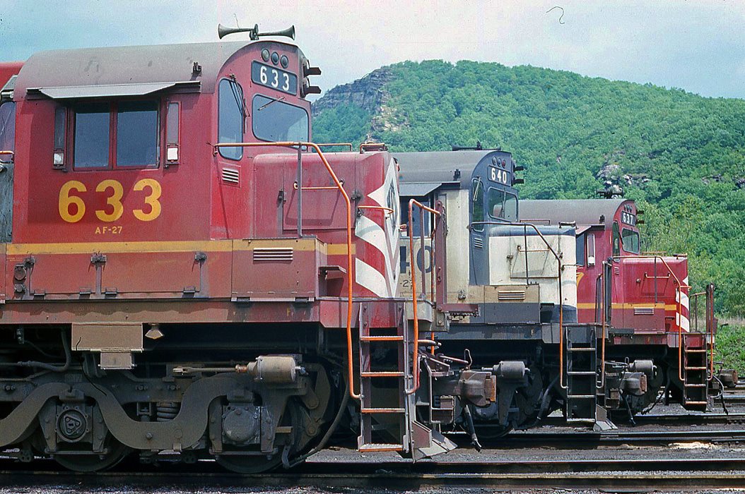 Lehigh Valley ALCO C628 633 at Coxton, PA - ARHS Digital Archive