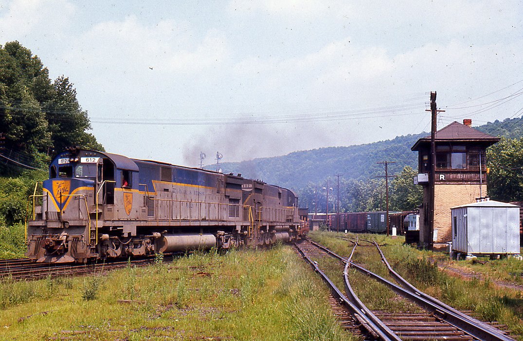 Delaware and Hudson ALCO C628 612 at Allentown, PA - ARHS Digital Archive