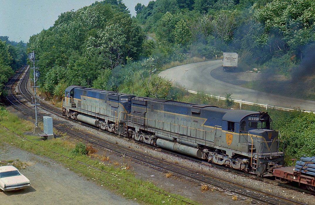 Delaware and Hudson ALCO C628 602 at Allentown, PA - ARHS Digital Archive