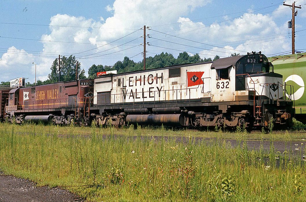 Lehigh Valley ALCO C628 632 at Allentown, PA - ARHS Digital Archive