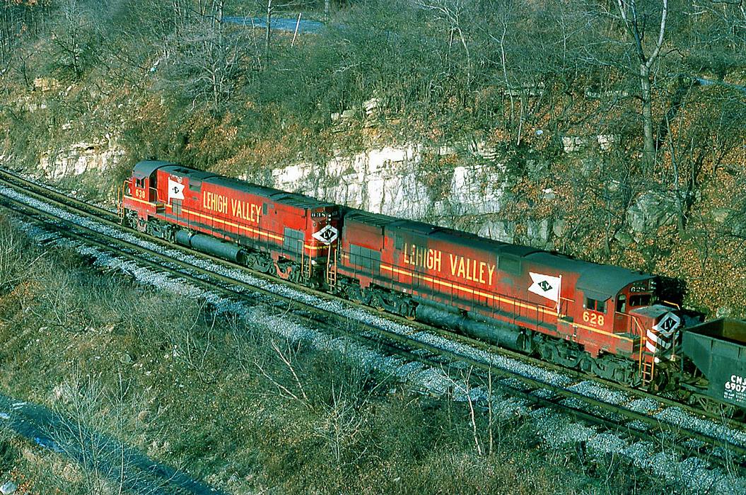 Lehigh Valley ALCO C628 628 at Allentown, PA - ARHS Digital Archive