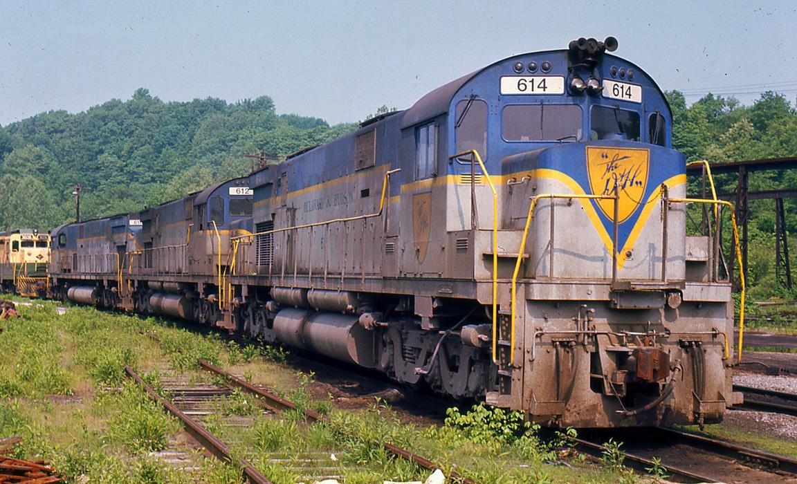 Delaware and Hudson ALCO C628 614 at Allentown, PA - ARHS Digital Archive