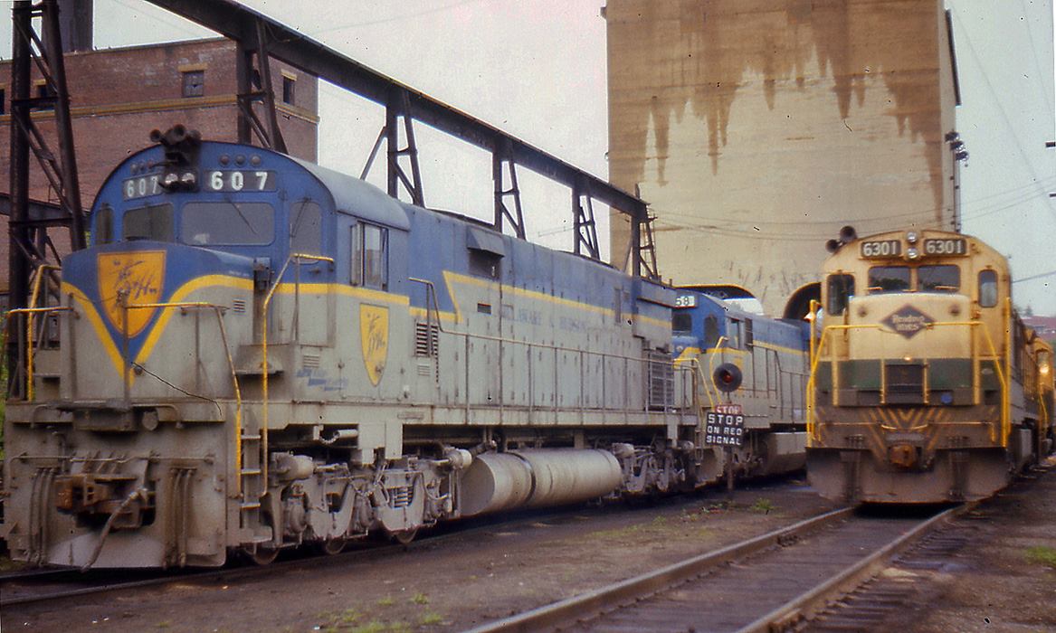 Delaware and Hudson ALCO C628 607 at Allentown, PA - ARHS Digital Archive