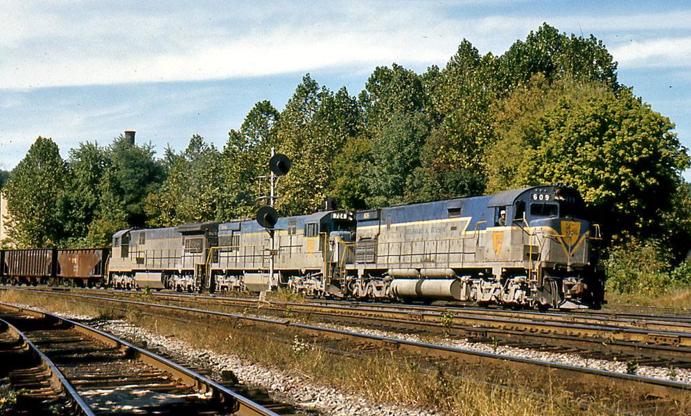 Delaware and Hudson ALCO C628 609 at Allentown, PA - ARHS Digital Archive