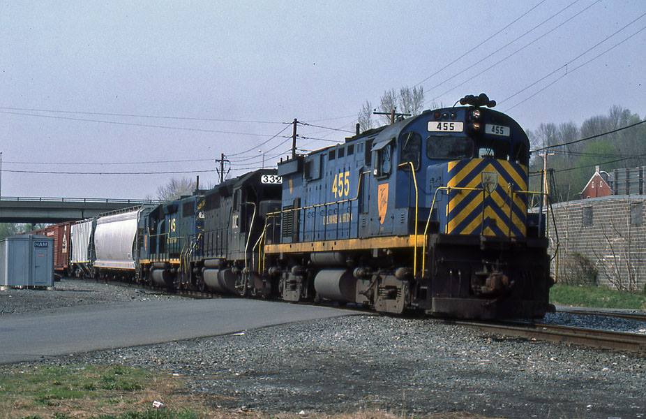 Delaware and Hudson ALCO C424 455 at Allentown, PA - ARHS Digital Archive