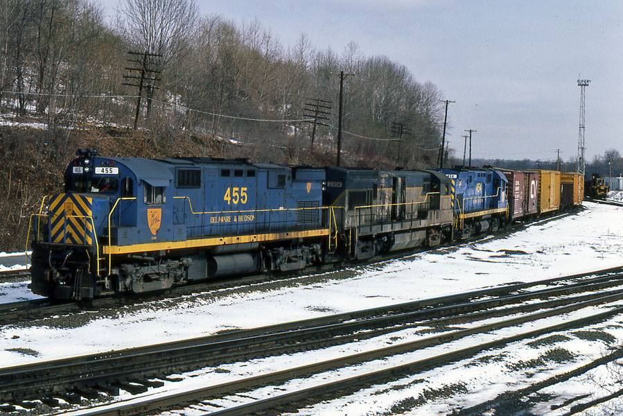 Delaware and Hudson ALCO C424 455 at Allentown, PA - ARHS Digital Archive