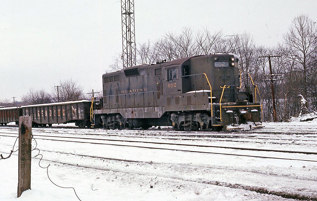 Reading EMD GP7 602 at King of Prussia, PA - ARHS Digital Archive