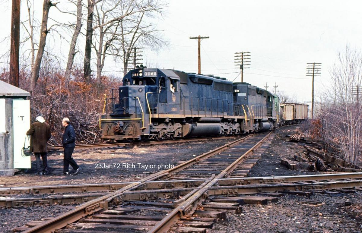 Central Railroad of New Jersey EMD SD40 3068 at Wharton, NJ - ARHS Digital Archive