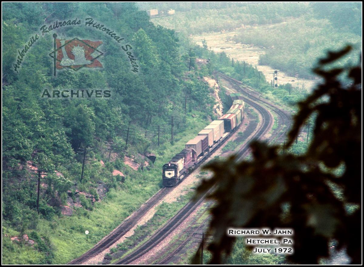 Lehigh Valley ALCO C628  at Jim Thorpe, PA - ARHS Digital Archive