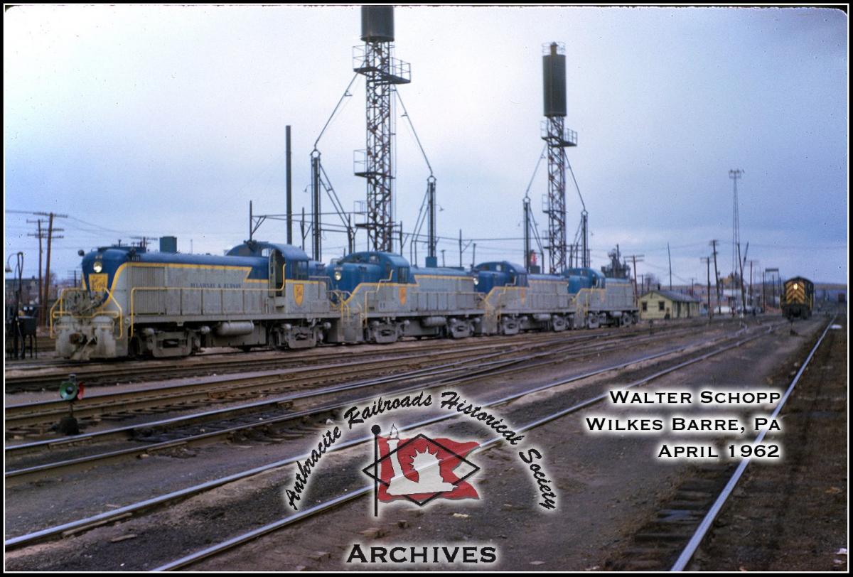 Delaware and Hudson ALCO RS3  at Wilkes-Barre, PA - ARHS Digital Archive