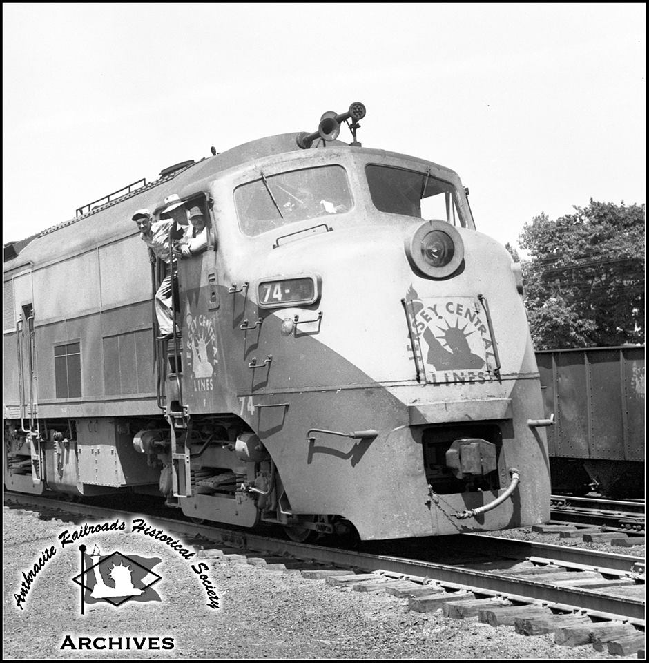 Central Railroad of New Jersey BLW DR 4-4-1500 74 at Ashley, PA - ARHS Digital Archive