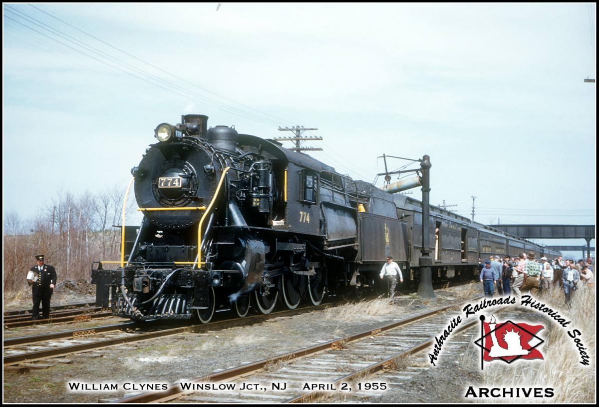 Central Railroad of New Jersey BLW 4-4-0 774 at Hammonton, NJ - ARHS Digital Archive