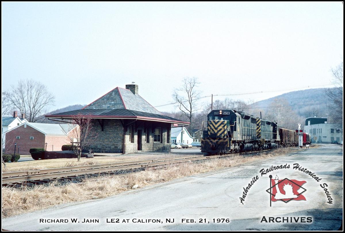 Central Railroad of New Jersey EMD SD35 2503 at Califon, NJ - ARHS Digital Archive