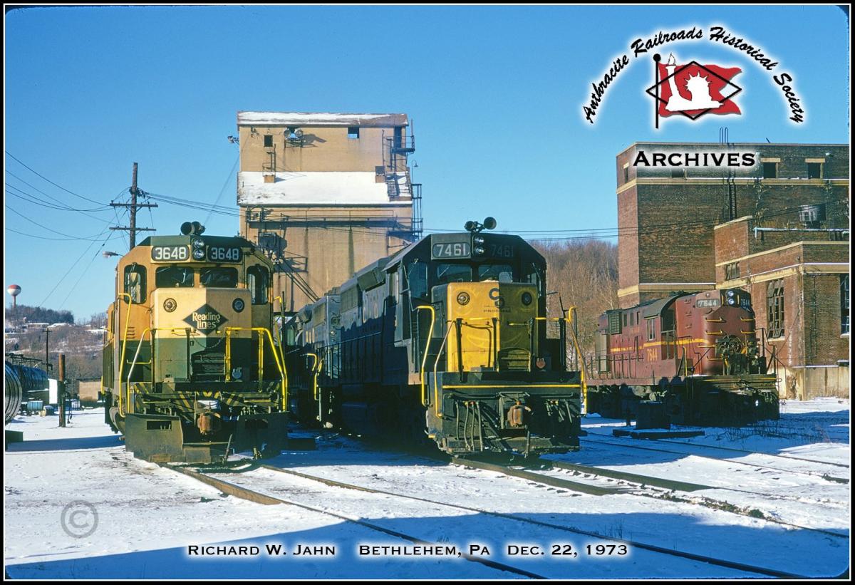 Chesapeake and Ohio EMD SD40 7461 at Bethlehem, PA - ARHS Digital Archive