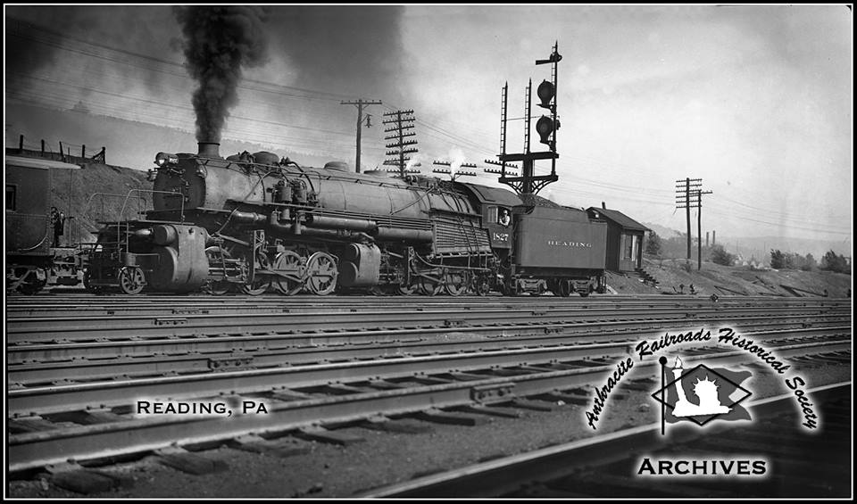 Reading BLW 2-8-8-2 1827 at Reading, PA - ARHS Digital Archive