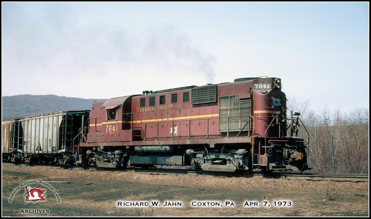 Lehigh Valley ALCO RS11m 7641 at Coxton, PA - ARHS Digital Archive