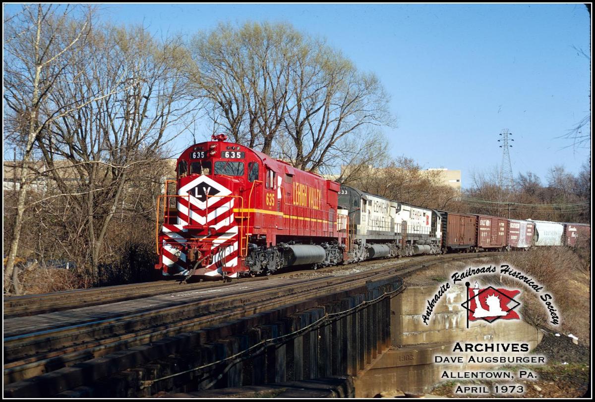 Lehigh Valley ALCO C628 635 at Allentown, PA - ARHS Digital Archive