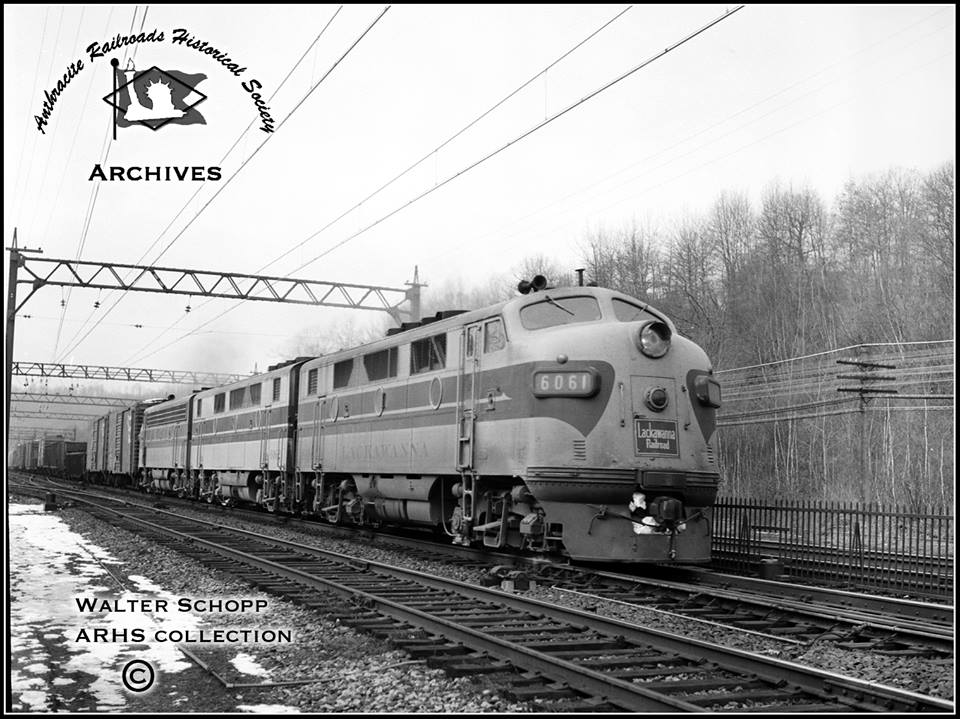 Erie Lackawanna EMD F3A 6061 at Denville, NJ - ARHS Digital Archive