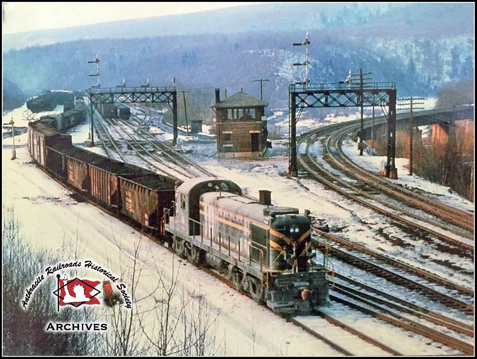 Central Railroad of New Jersey ALCO RSD-4  at Nesquehoning, PA - ARHS Digital Archive