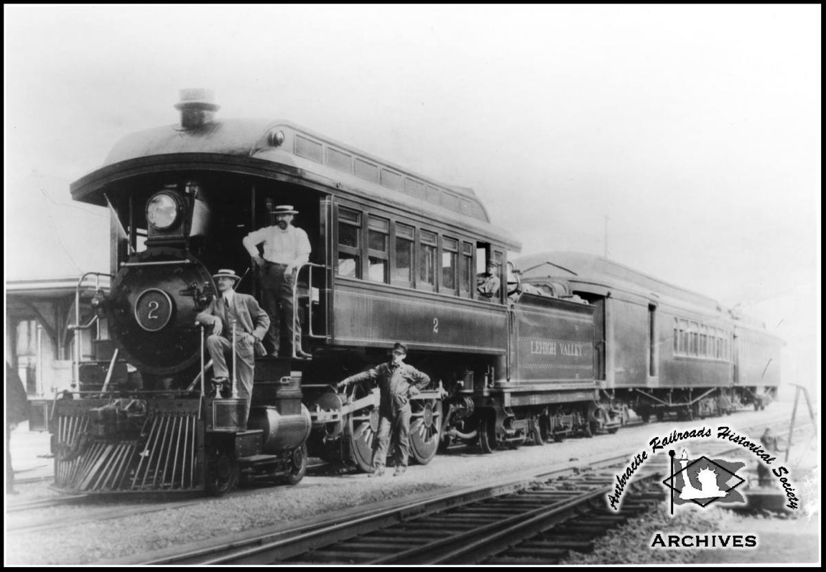 Lehigh Valley LV 4-4-0 2 at Unknown, US - ARHS Digital Archive