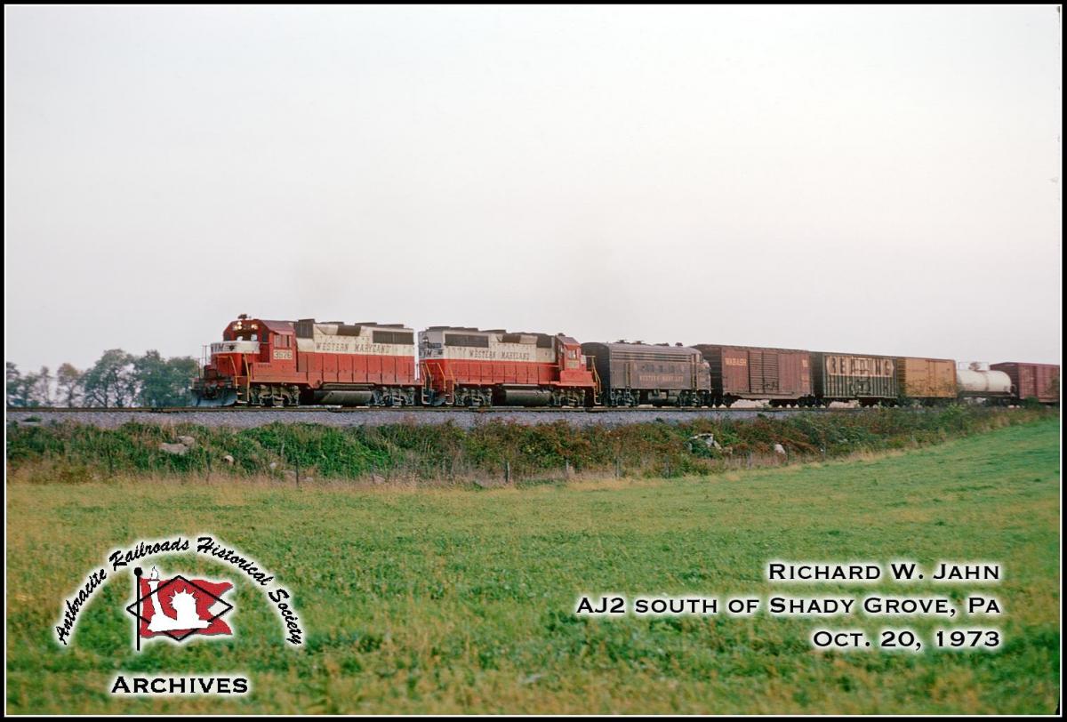 Western Maryland EMD GP35 3576 at Shady Grove, PA - ARHS Digital Archive