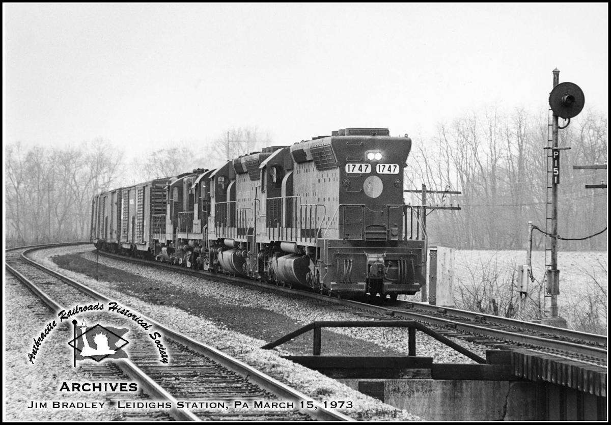 Norfolk and Western EMD SD45 1747 at Boiling Springs, PA - ARHS Digital Archive