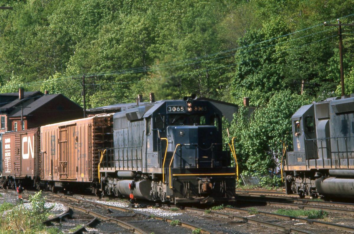 Central Railroad of New Jersey EMD SD40 3065 at Jim Thorpe, PA - ARHS Digital Archive