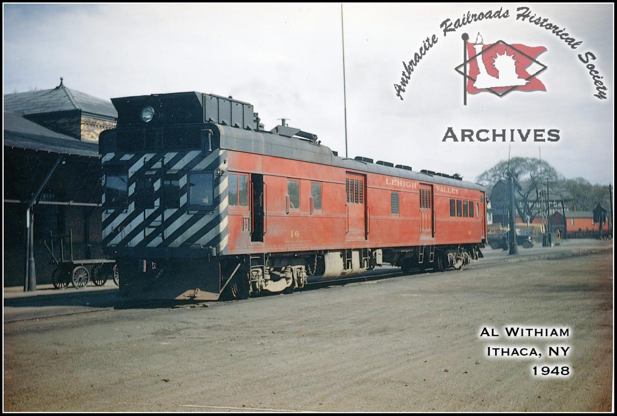Lehigh Valley Passenger 16 at Ithaca, NY - ARHS Digital Archive