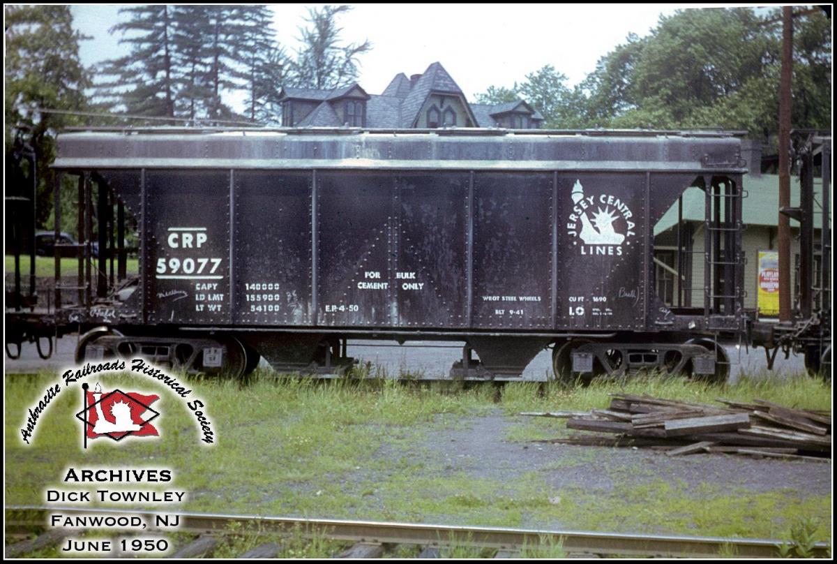 Central Railroad of Pennsylvania Covered Hopper 59077 at Fanwood, NJ - ARHS Digital Archive